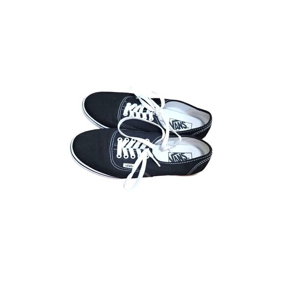 VANS UNISEX LOW TOP LACE UP BLACK SNEAKER M6 W7.5 - Picture 3 of 8